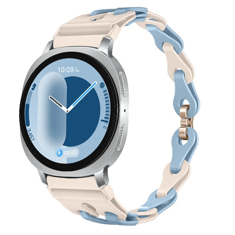 Samsung Galaxy Silicone Chain Watch Band – Watch8/Watch8 Classic/Watch9/Ultra/Ultra2 Multi