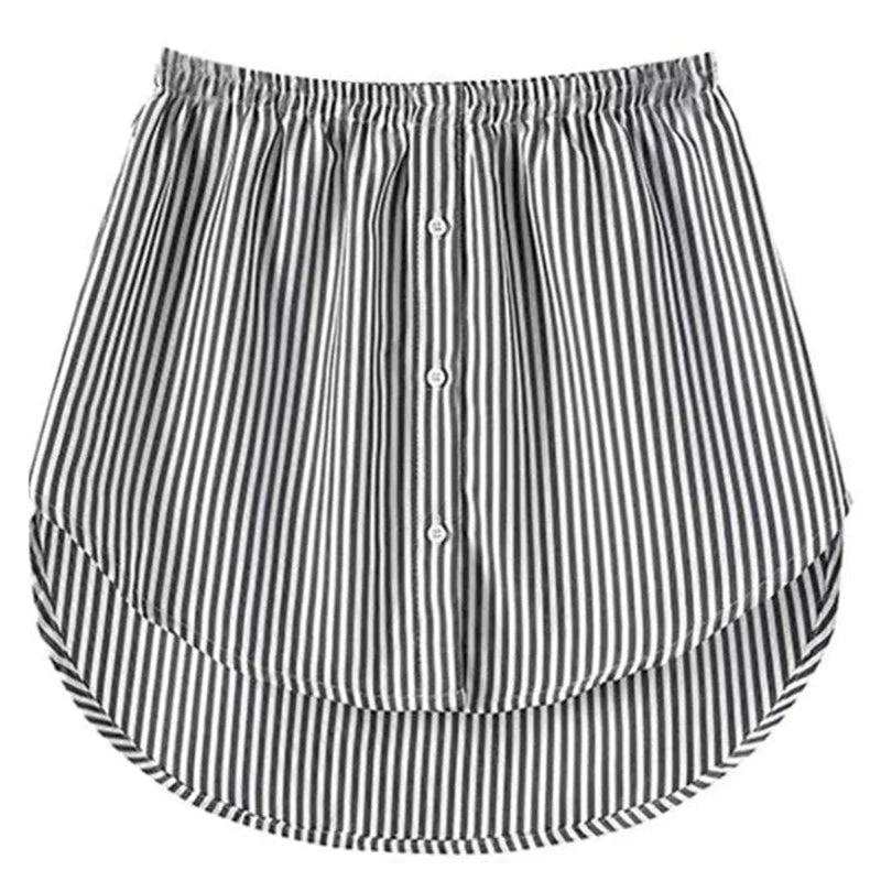 Detachable Underskirt Women Fake Shirt Irregular Skirt Tail Blouse Hem Cotton Extender Fake Hem Mini Skirt Fake Hem 6 Sizes