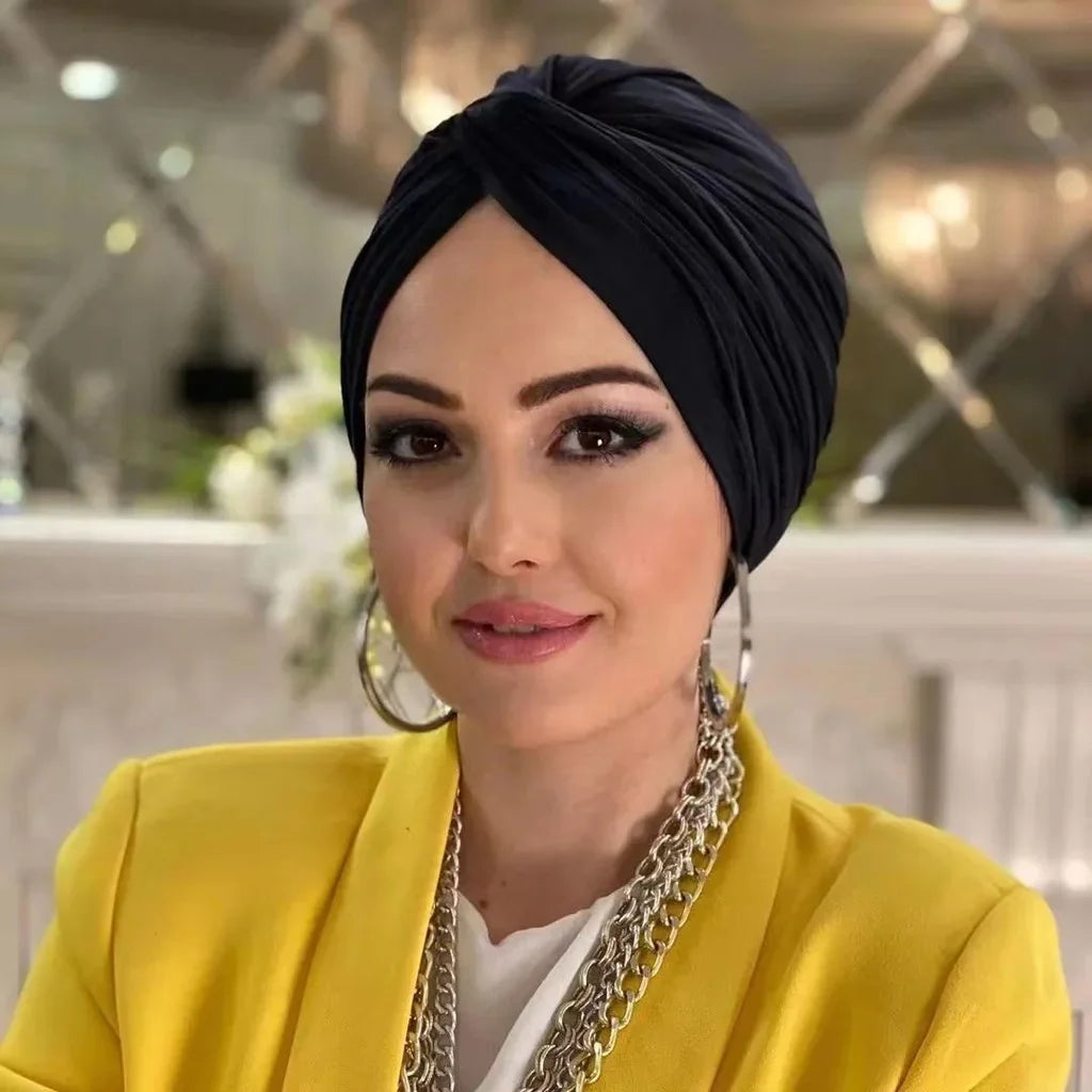 Muslim Modest Hijab Cap Undercap Abaya Hijabs For Woman Islamic Abayas Jersey Instant Wrap Women Crinkle Arabic Modal Silk Caps