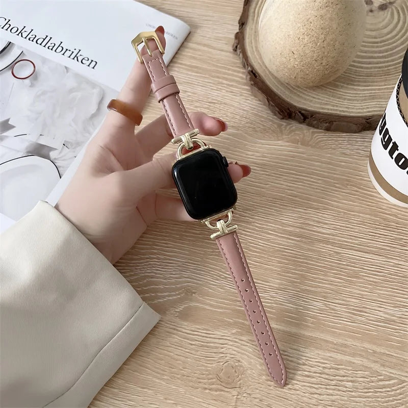 Apple Watch Genuine Leather Strap - Classic Durable Design