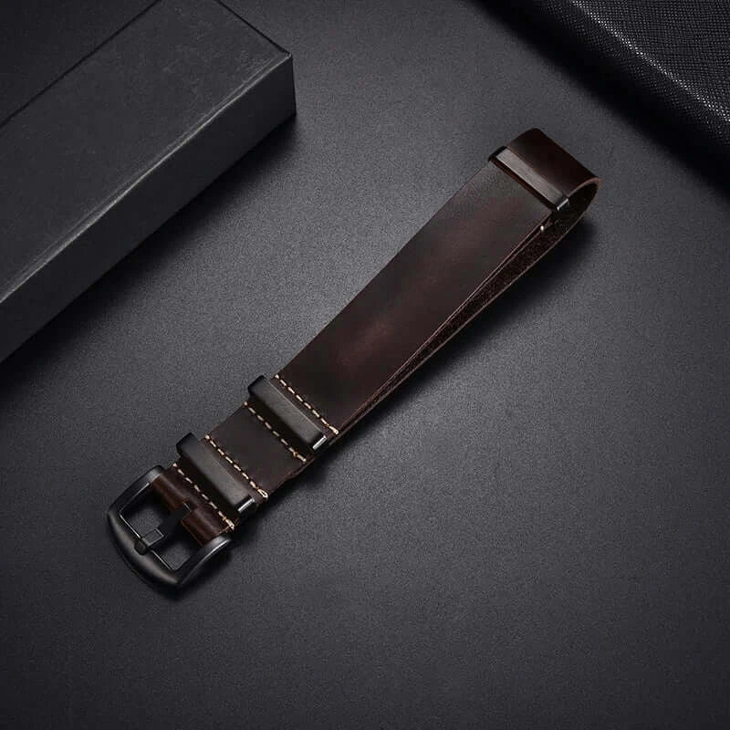 Ticwatch Leather Band - Premium Textured Design