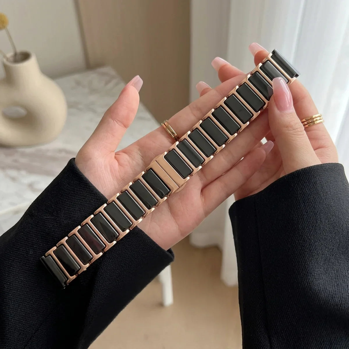 Google Pixel Watch Ceramic & Stainless Steel Bracelet Band
