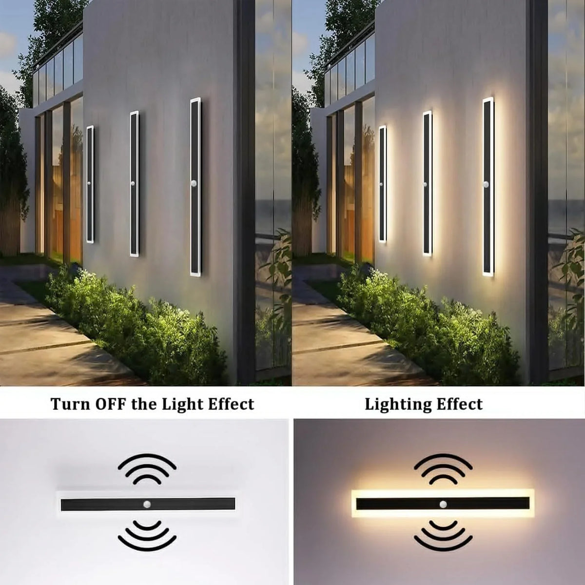 Outdoor Wall Light IP65 Waterproof 110- 240V  Porch Lamp LED Long Garden Lamp Villa Garage Lighting Fixture porch Home decor