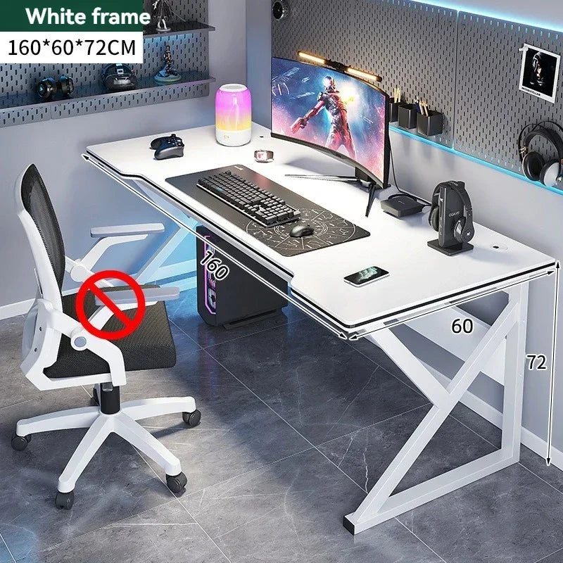 Escritorio de computadora para el hogar, escritorio para el hogar, escritorio de aprendizaje para estudiantes, escritorio simple para juegos, escritorio de deportes electrónicos, banco de trabajo, escritorio de oficina