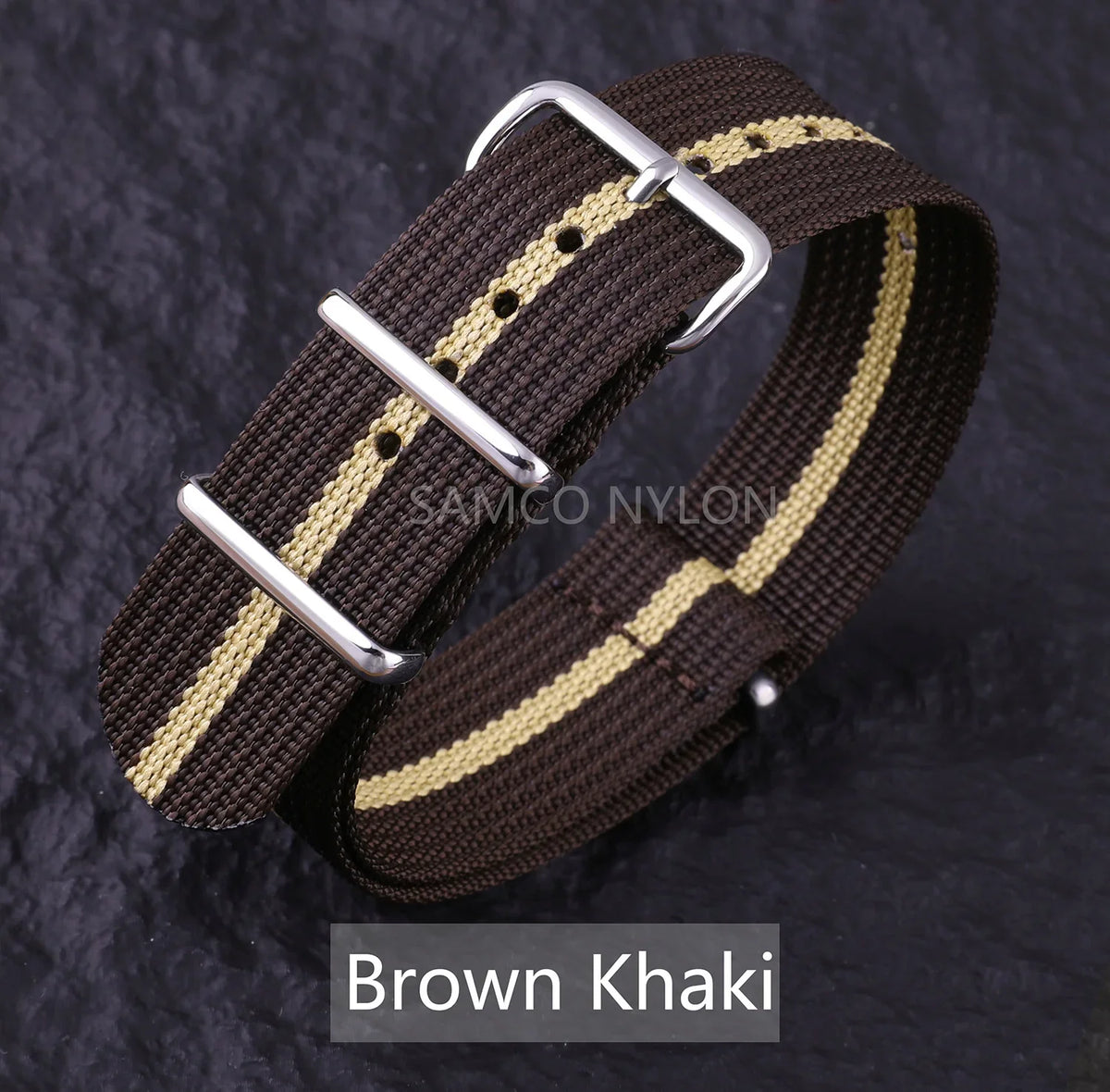 COROS Nylon Ribbed Watch Band For Smartwatch - Military Washable Strap