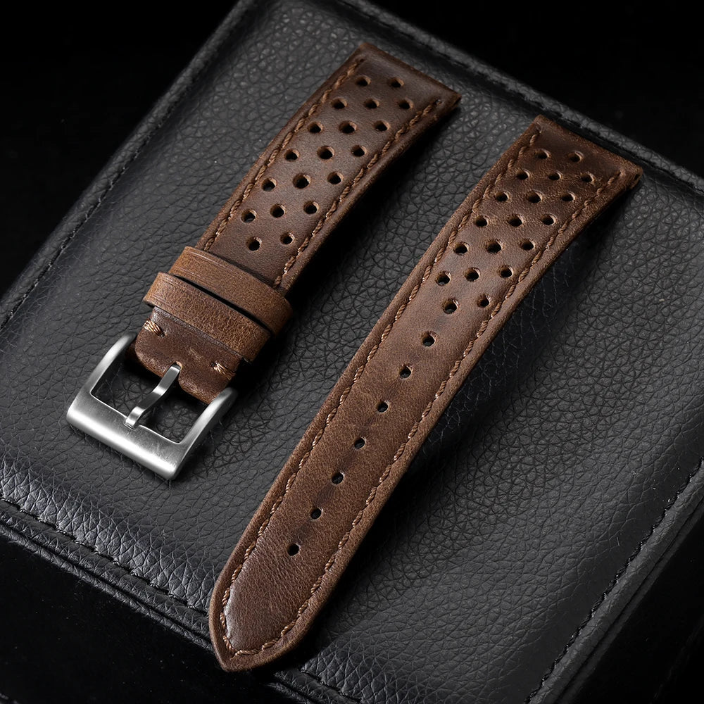 OnePlus Watch Band Vintage Calfskin Leather Bracelet Strap Men Women