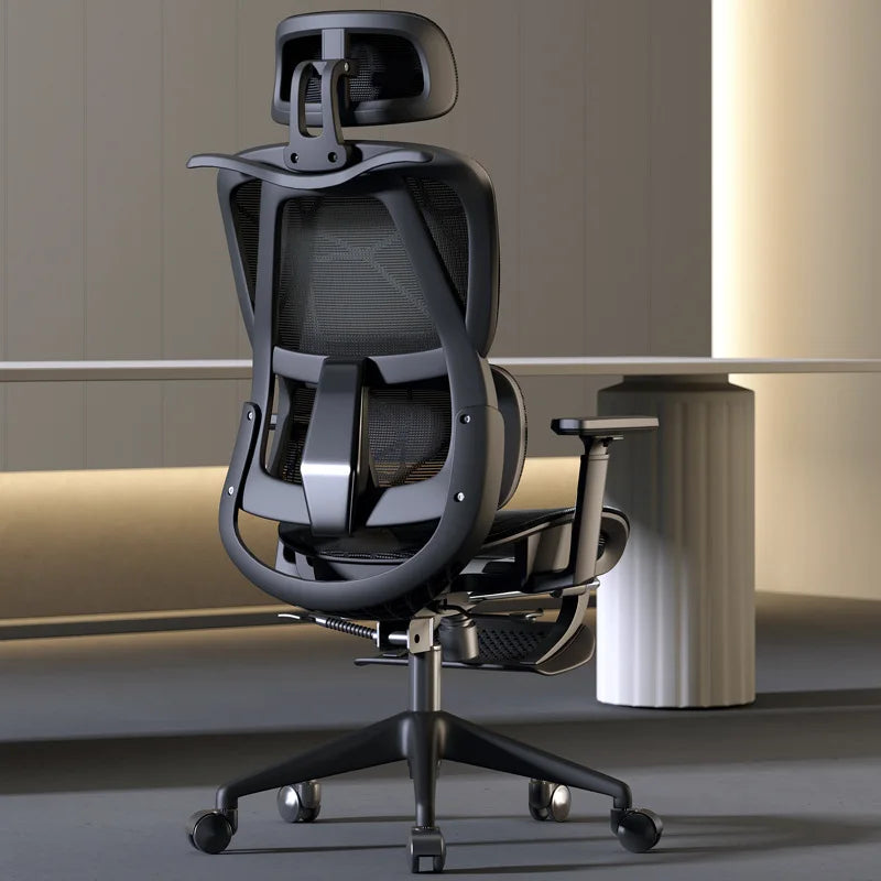 Silla ergonómica Silla de ordenador para el hogar Silla de oficina cómoda para sedentarismo Respaldo Asiento Escritorio de estudio Silla de estudio E-sports