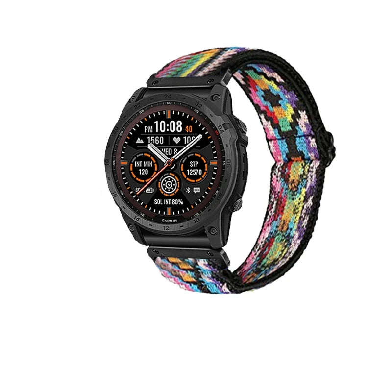 Garmin Elastic Nylon Watch Band - Woven QuickFit Strap