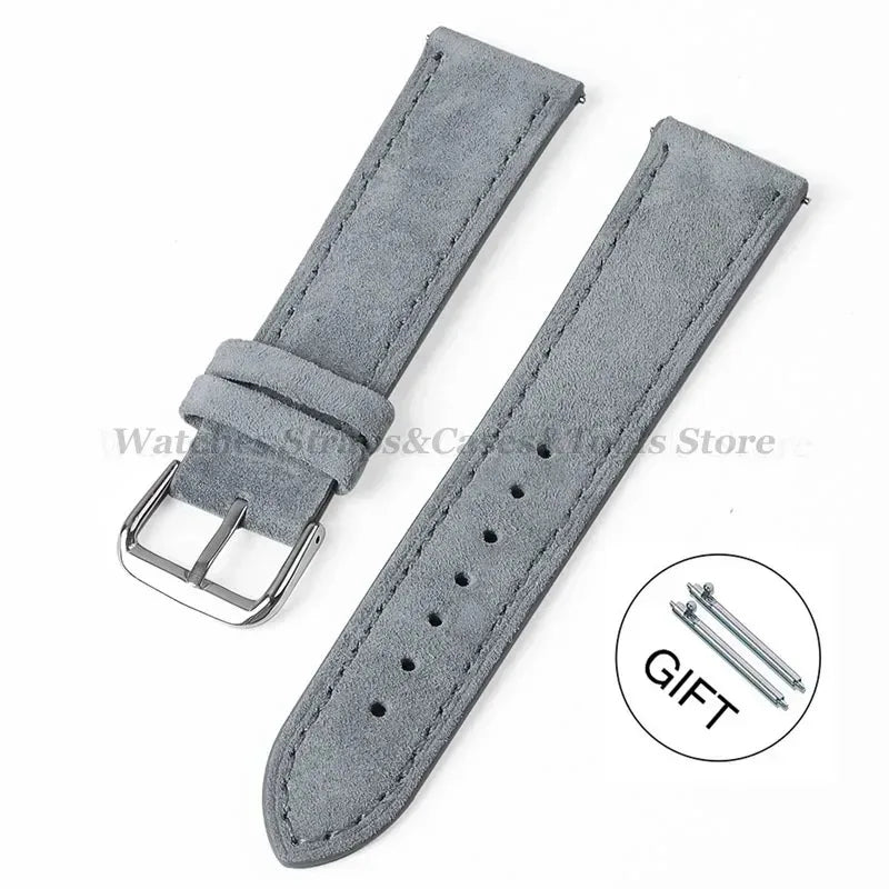COROS Suede Leather Watch Band for COROS Smartwatch Unisex Comfort Strap