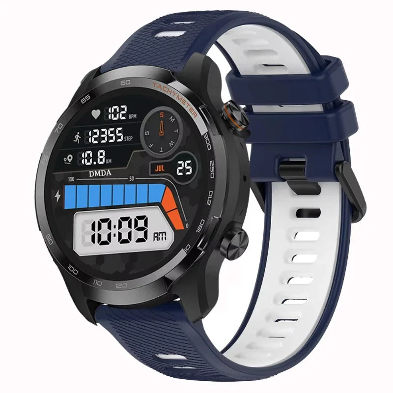 Motorola Moto Smartwatch Band Silicone Strap Stainless Steel Buckle Bracelet