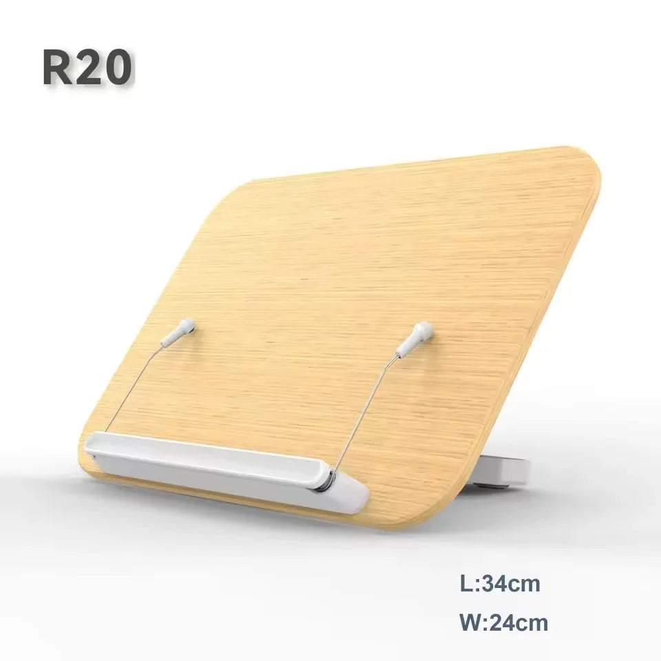 NEW Acrylic Book Stand with Storage for Reading Adjustable Book Holder with 360° Rotating Base Foldable Desktop Riser Stand