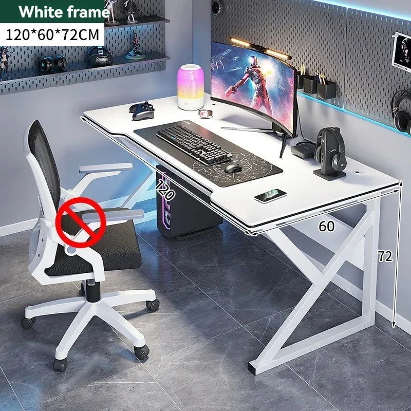 Escritorio de computadora para el hogar, escritorio para el hogar, escritorio de aprendizaje para estudiantes, escritorio simple para juegos, escritorio de deportes electrónicos, banco de trabajo, escritorio de oficina