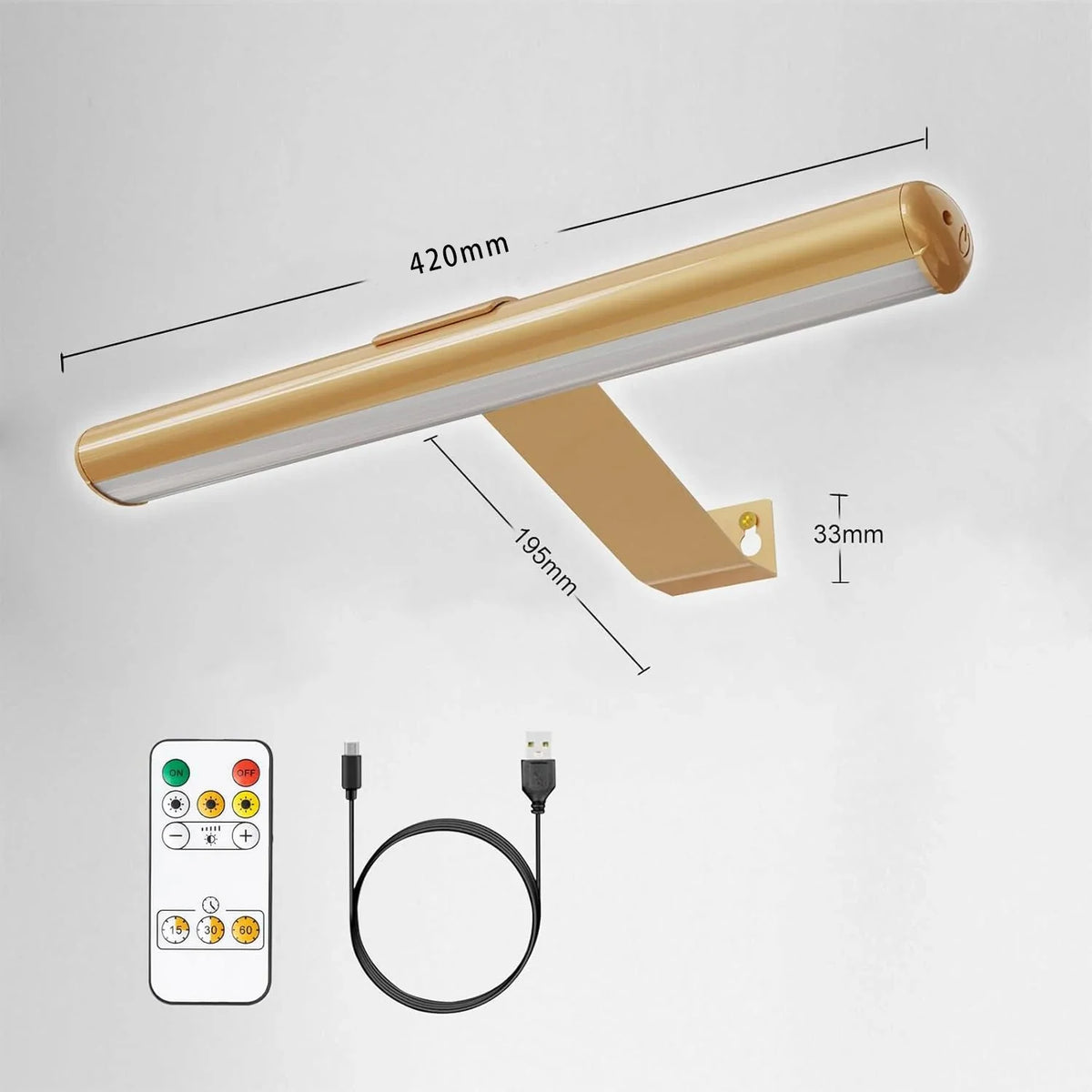 Lámpara de pared inalámbrica para sala de estar con control remoto, apliques LED de interior a pilas, luz para exhibir cuadros y pinturas con control remoto