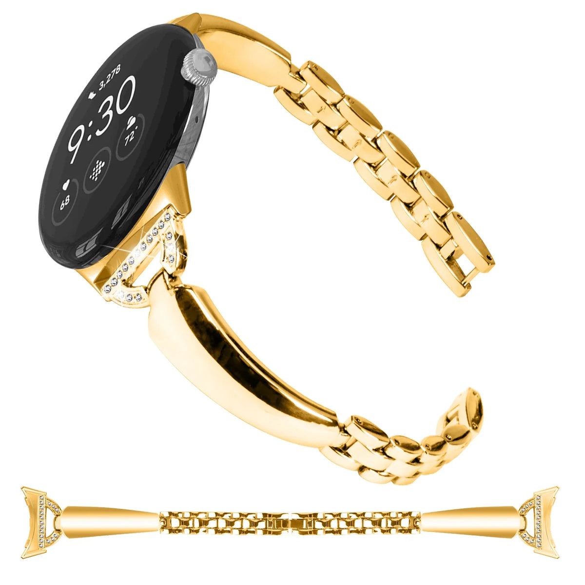 Google Pixel Watch 41mm Diamond Zinc Alloy Bracelet Band