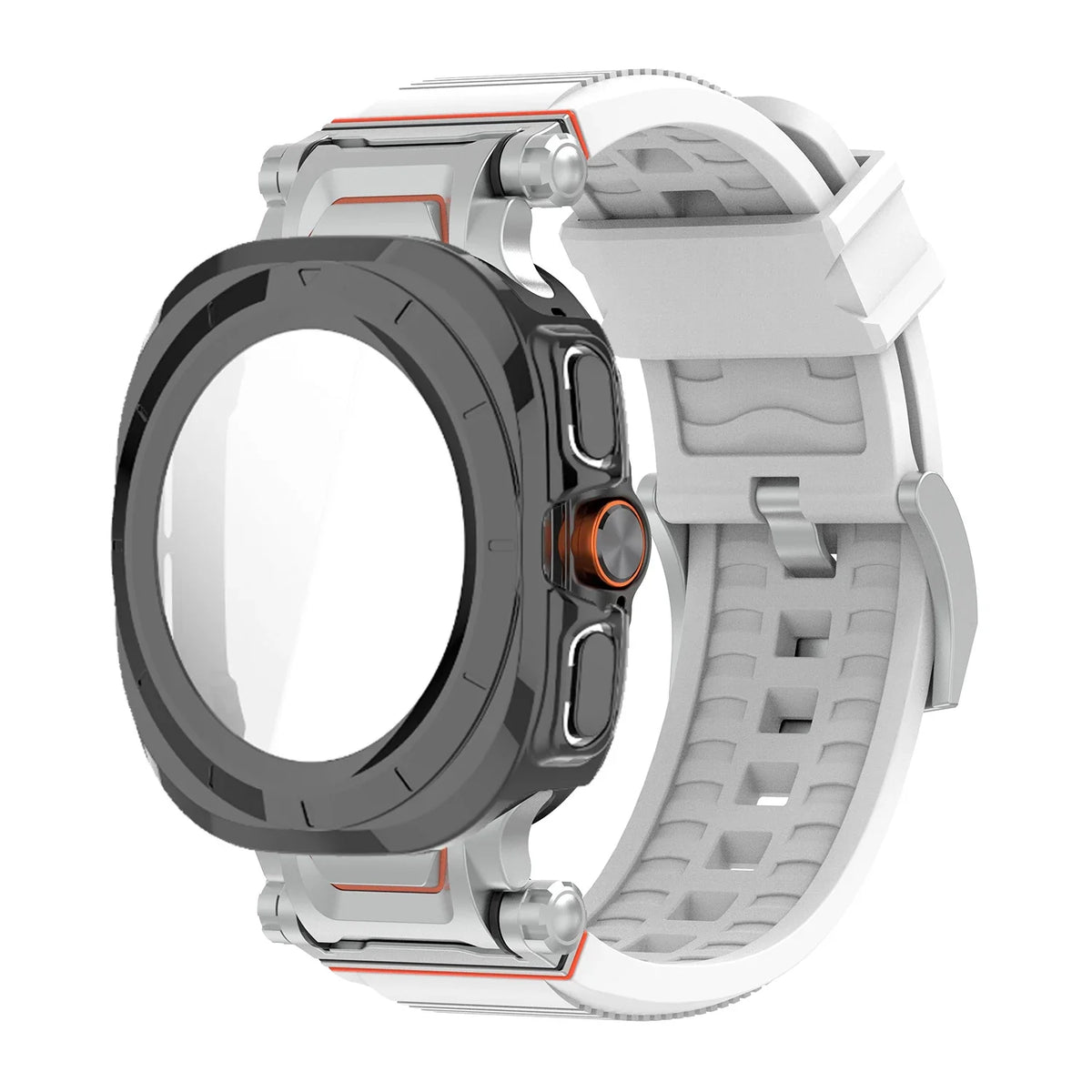 Samsung Galaxy Ultra/Ultra2 Silicone Sport Watch Band - Acrylic Case