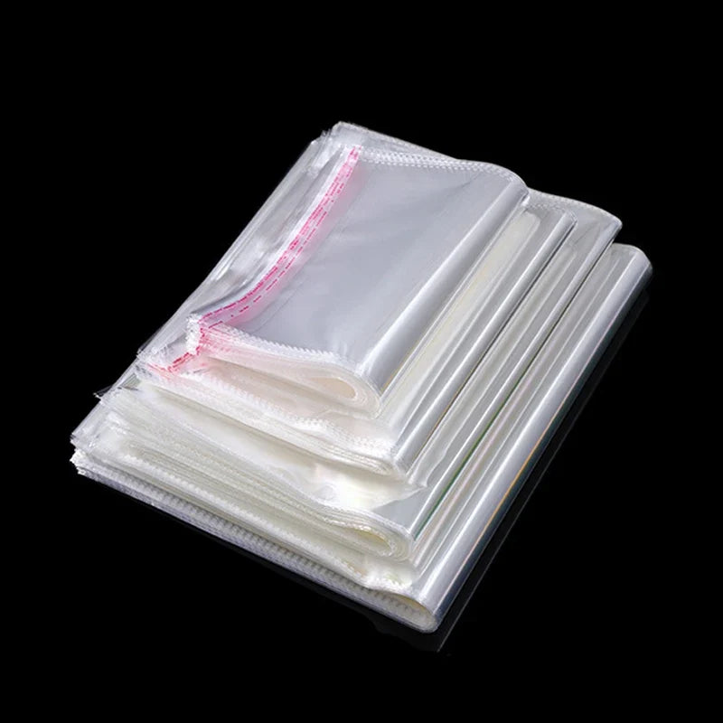 Bolsa de embalaje resellable para joyas, accesorios, dulces, OPP, autoadhesiva, transparente, para regalo o galletas