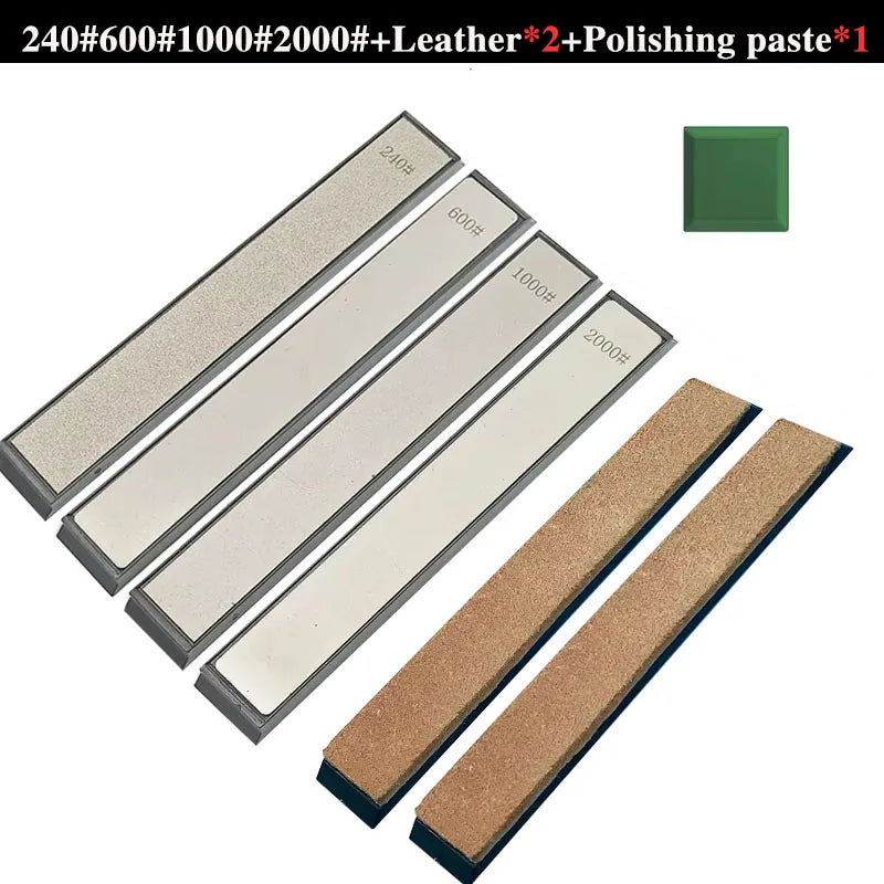 Diamond Whetstone Kitchen Sharpener, Fixed Angle Grinding Stone, Oil Stone Stones Set