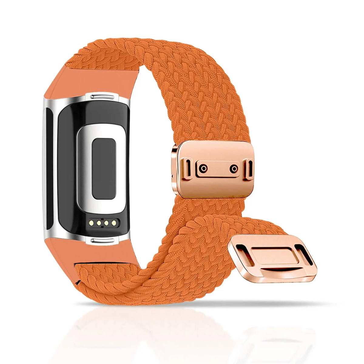 Fitbit Charge 5 & 6 Braided Nylon Band - Magnetic Clasp Strap