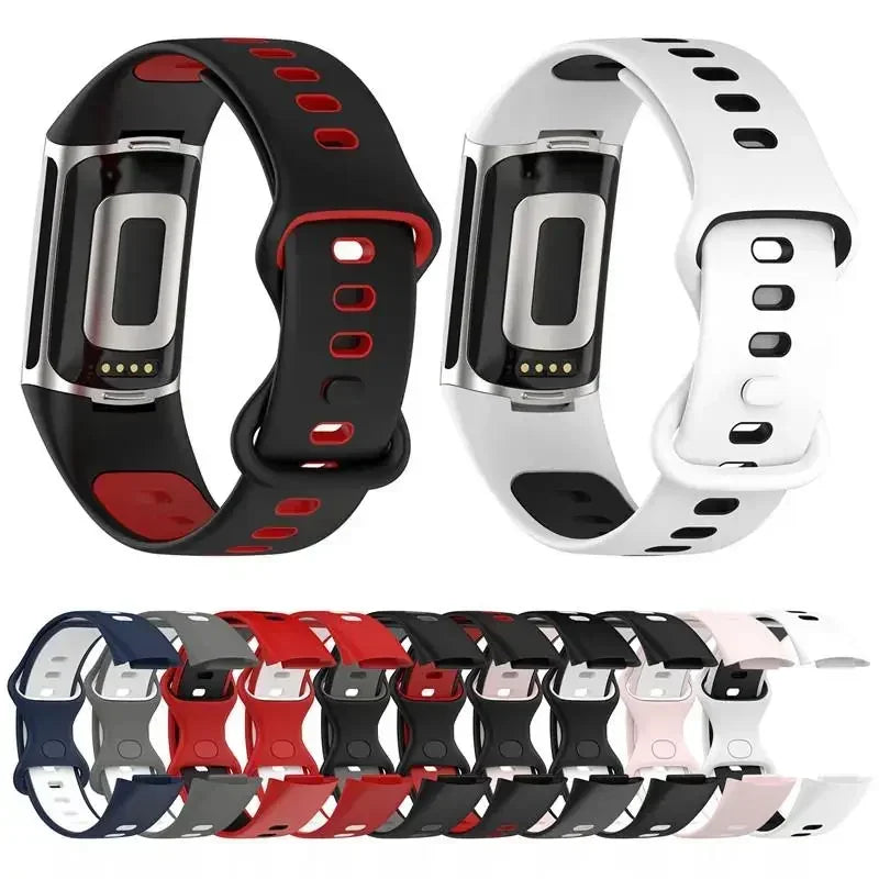 Fitbit Charge 5 6 Soft Silicone Strap - Sports Band
