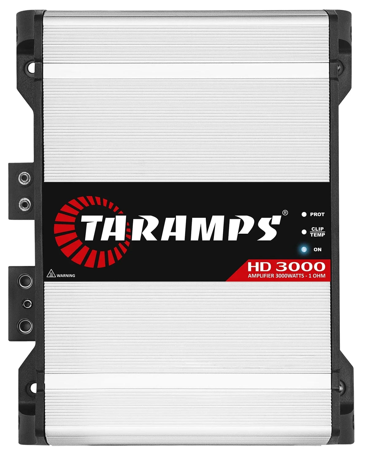 Amplificador de audio de rango completo Taramps HD 3000 de 1 canal y 3000 vatios RMS MÁX, 1 Ohm