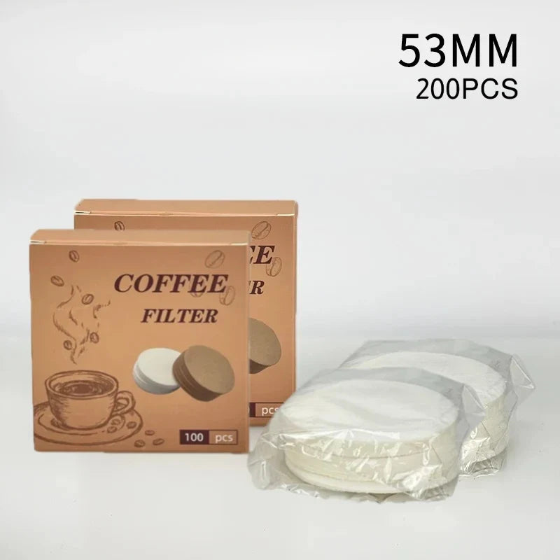 Coffee Filter Paper Espresso Paper Filters 51mm 53mm 58mm 100/200pcs Puck Screen For Delonghi Breville Portafilter Machine Tools