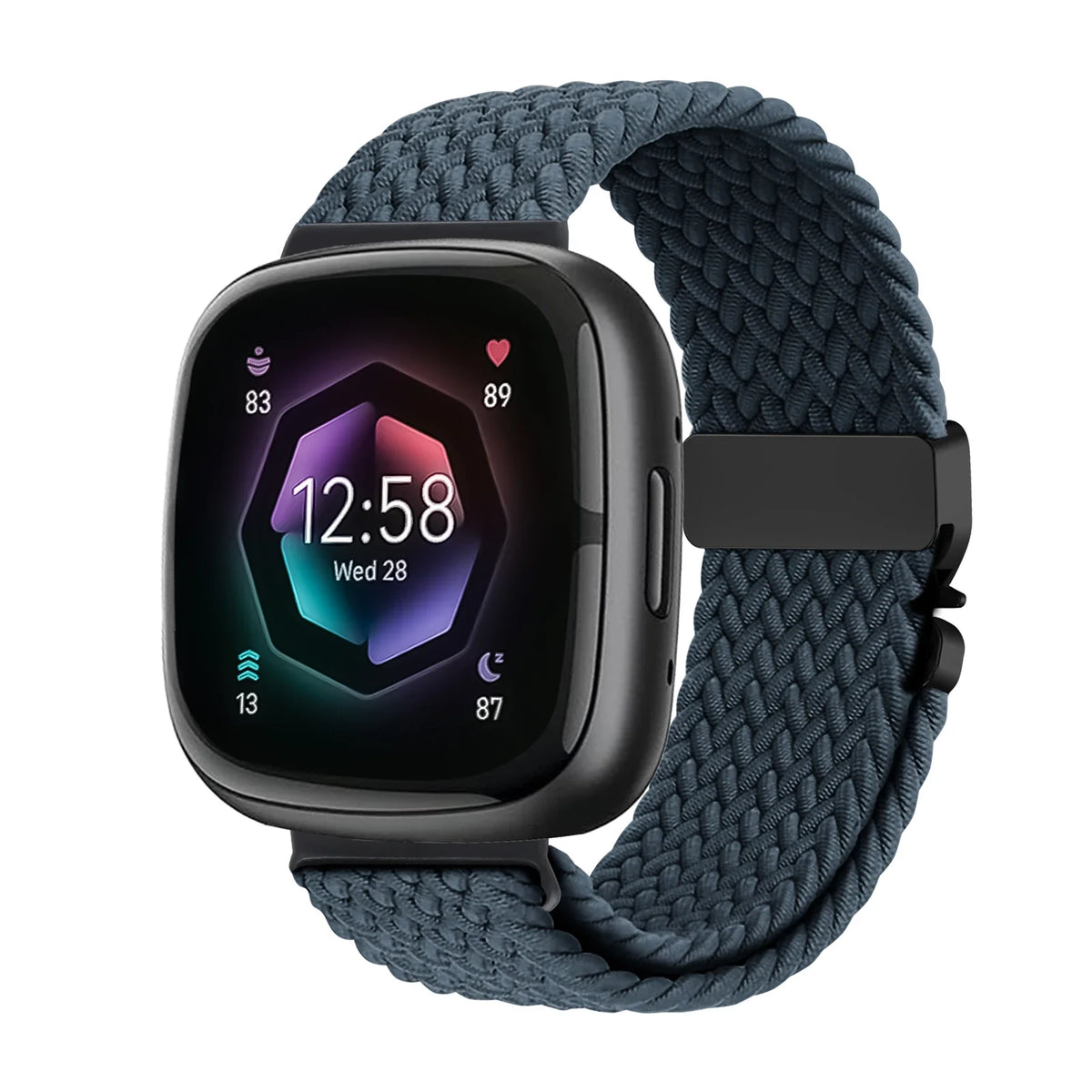 Fitbit Sense 1–2 / Versa 3–4 Braided Parachute Buckle Band