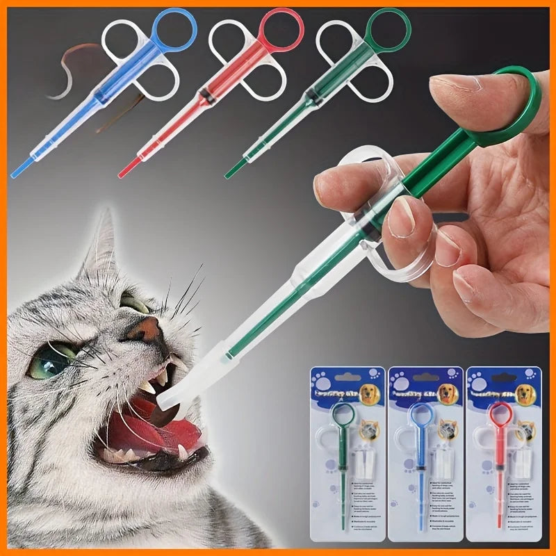 Pet Pill Feeder – Soft Tip Pill Syringe Dispenser for Dogs & Cats, Easy Tablet & Capsule Medicine Shooter