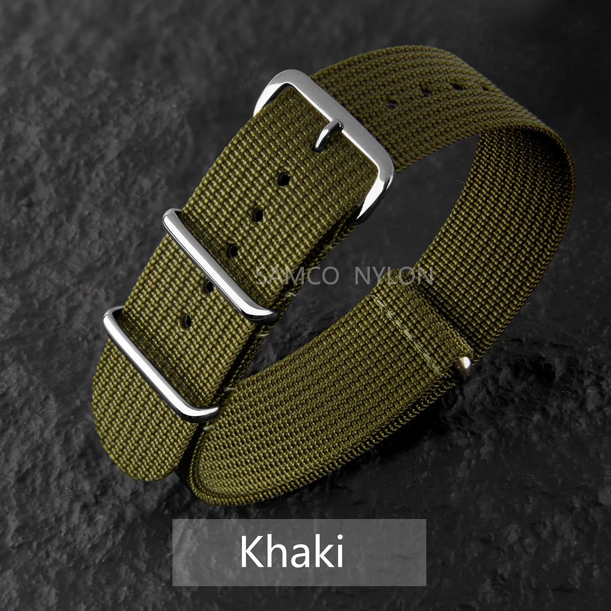COROS Nylon Ribbed Watch Band For Smartwatch - Military Washable Strap