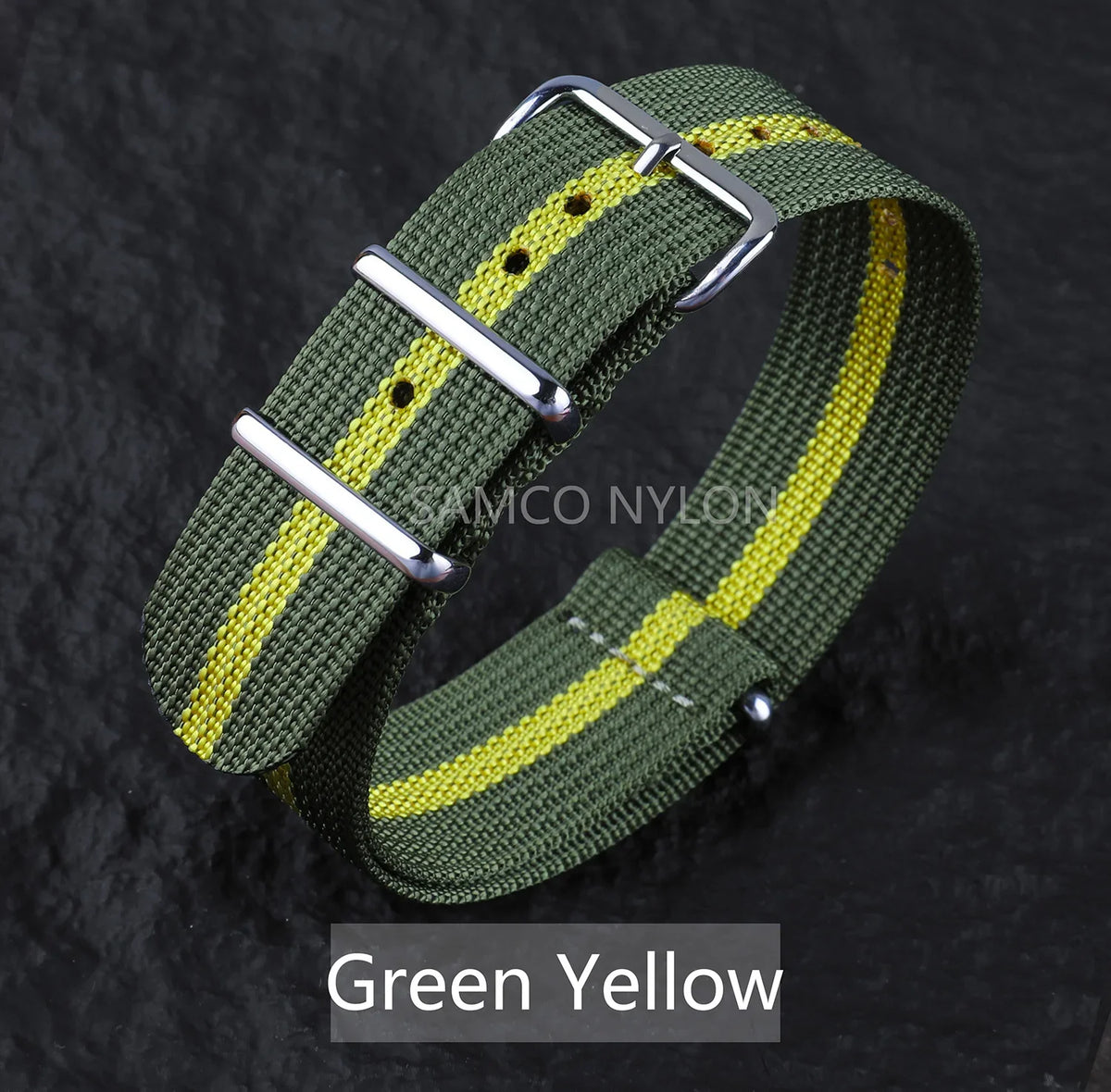COROS Nylon Ribbed Watch Band For Smartwatch - Military Washable Strap