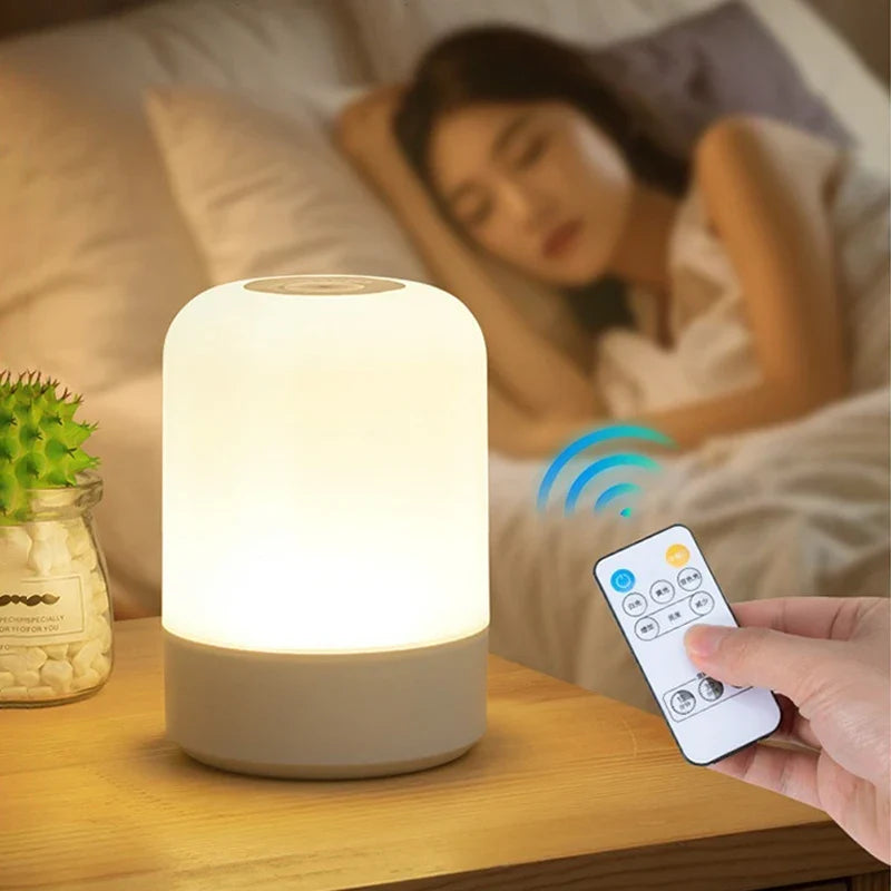 Led Night Lights Bedside Dimmable Charging Desktop Night Lamps Bedroom Bedside Lighting Decoration Touch Led Reading Table Lamp