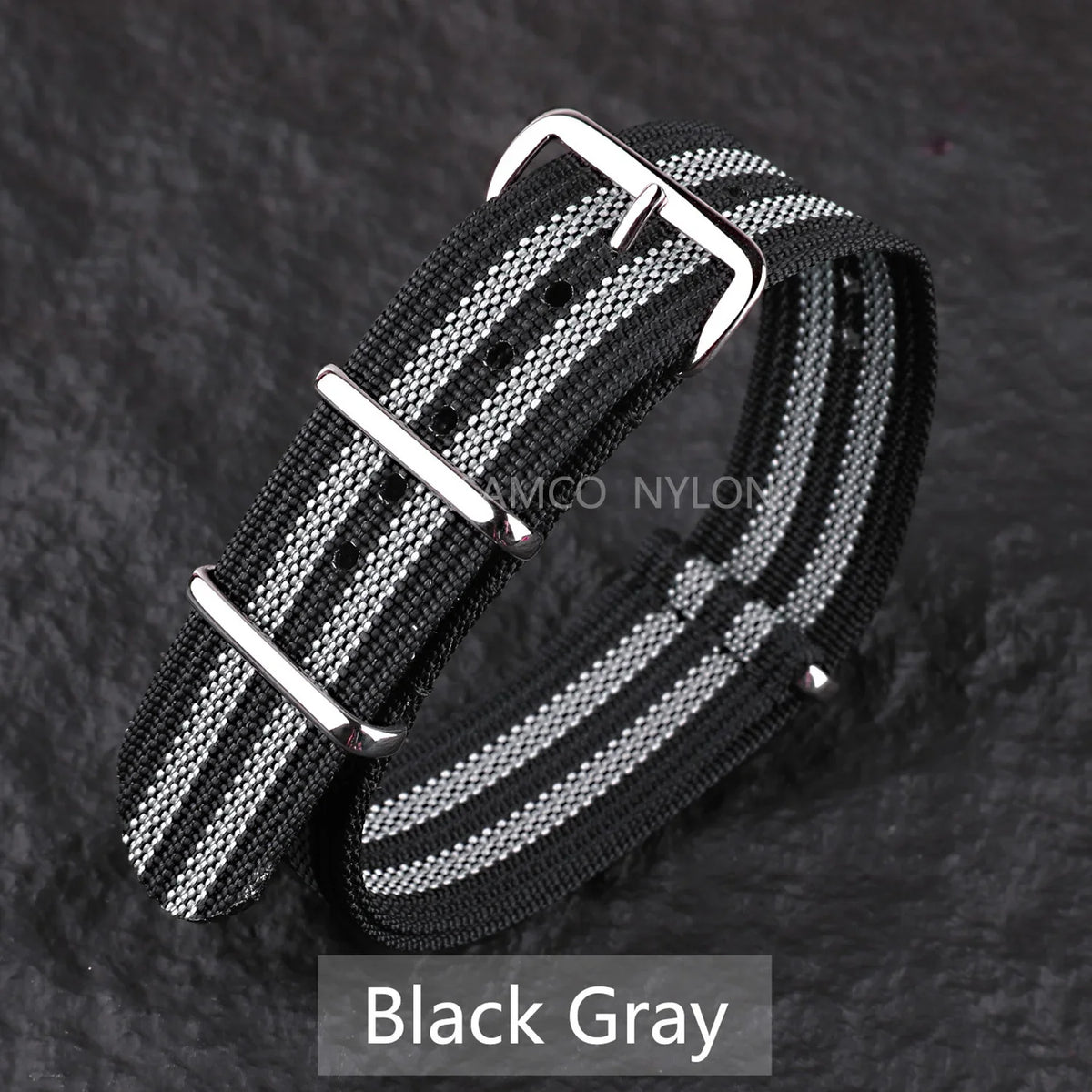 COROS Nylon Ribbed Watch Band For Smartwatch - Military Washable Strap
