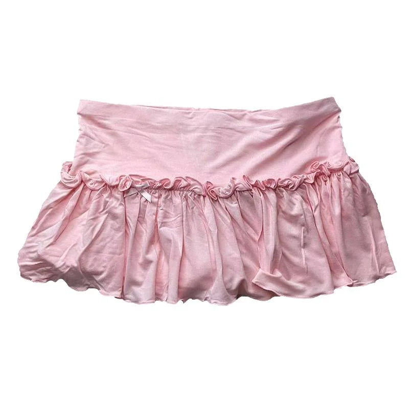 Women's Skirt Fashion Streetwear Pink Polka Dot Pattern Sports Casual Style vintage Y2K Emo Girls Sweet Harajuku Cute Slim Skirt