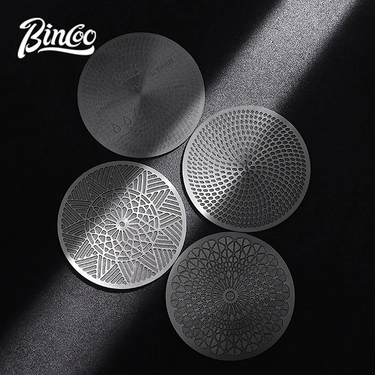 Bincoo 51/58mm Espresso Portafilter Dispersion Plate Stainless Steel Sintered Shower Screen Even Extraction Upgrade Accessories