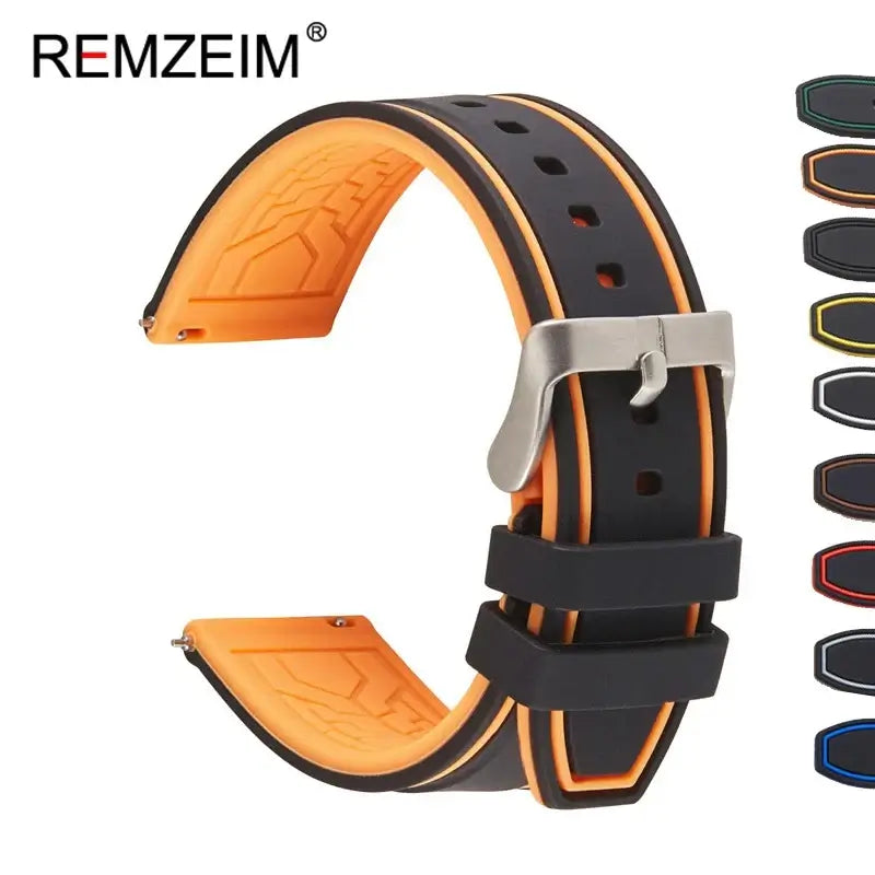 Ticwatch Silicone Strap - Comfortable, Waterproof, Stylish