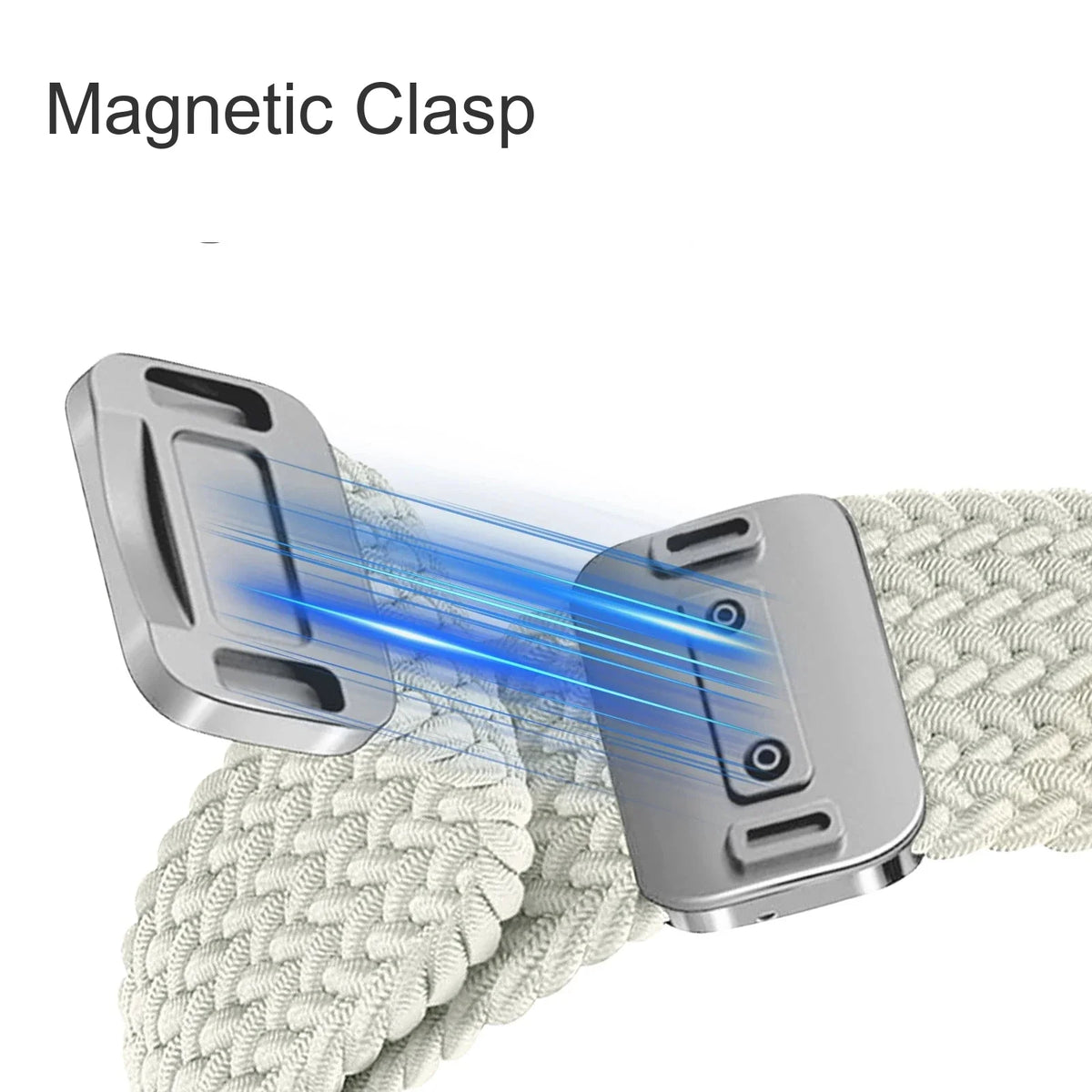 Fitbit Charge 5 & 6 Braided Nylon Band - Magnetic Clasp Strap