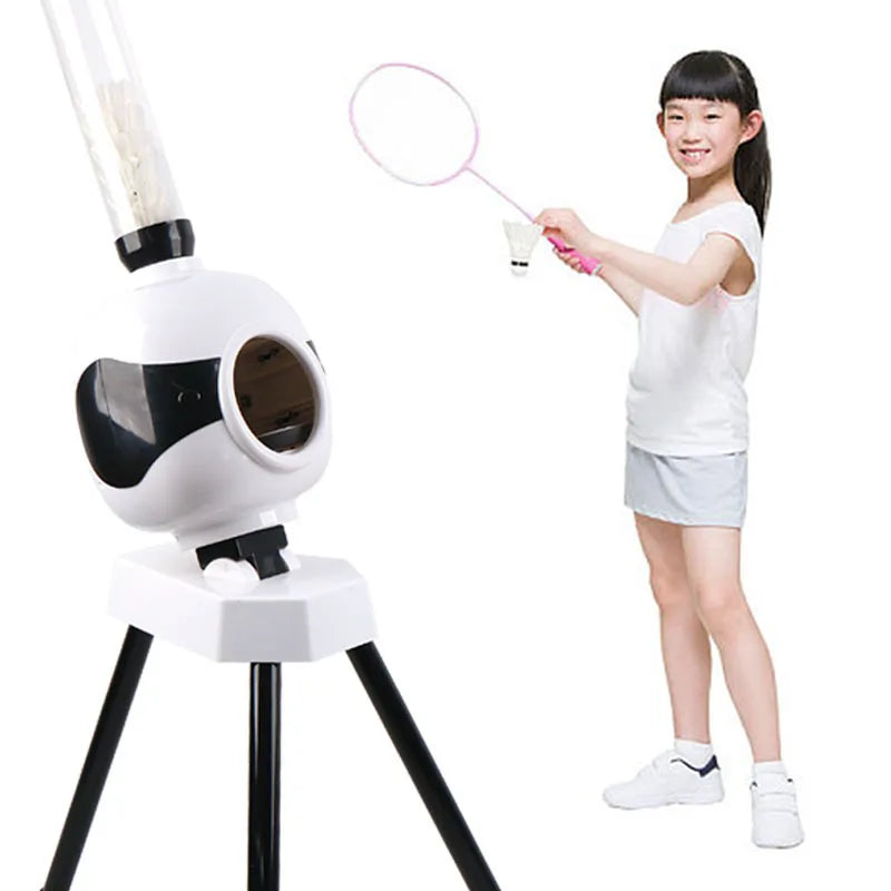 Máquina automática de servicio de bádminton Robot Regalo para adultos y niños Dispositivo portátil de entrenamiento de lanzamiento de bolas para exteriores e interiores para principiantes