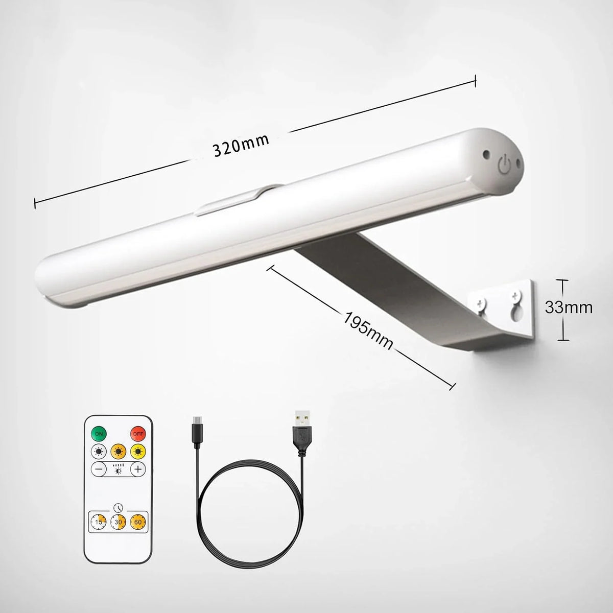 Lámpara de pared inalámbrica para sala de estar con control remoto, apliques LED de interior a pilas, luz para exhibir cuadros y pinturas con control remoto