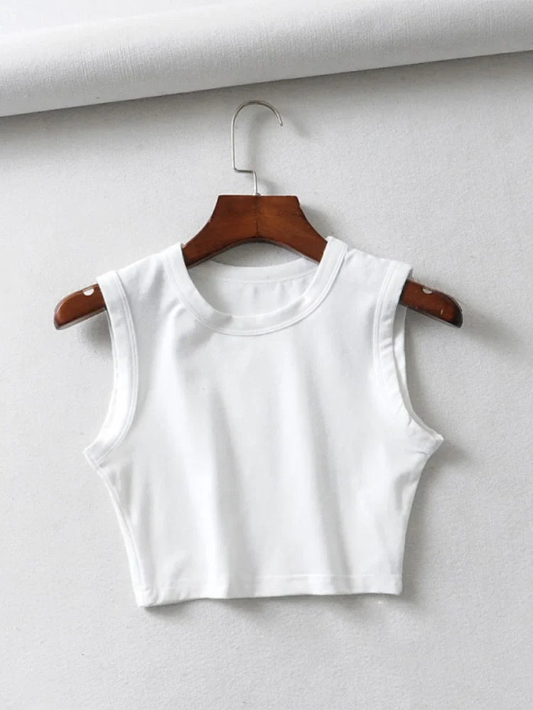 top corto vintage de verano para mujer, camiseta sin mangas negra estilo punk, sexy, estilo urbano coreano, top corto sin mangas feminino