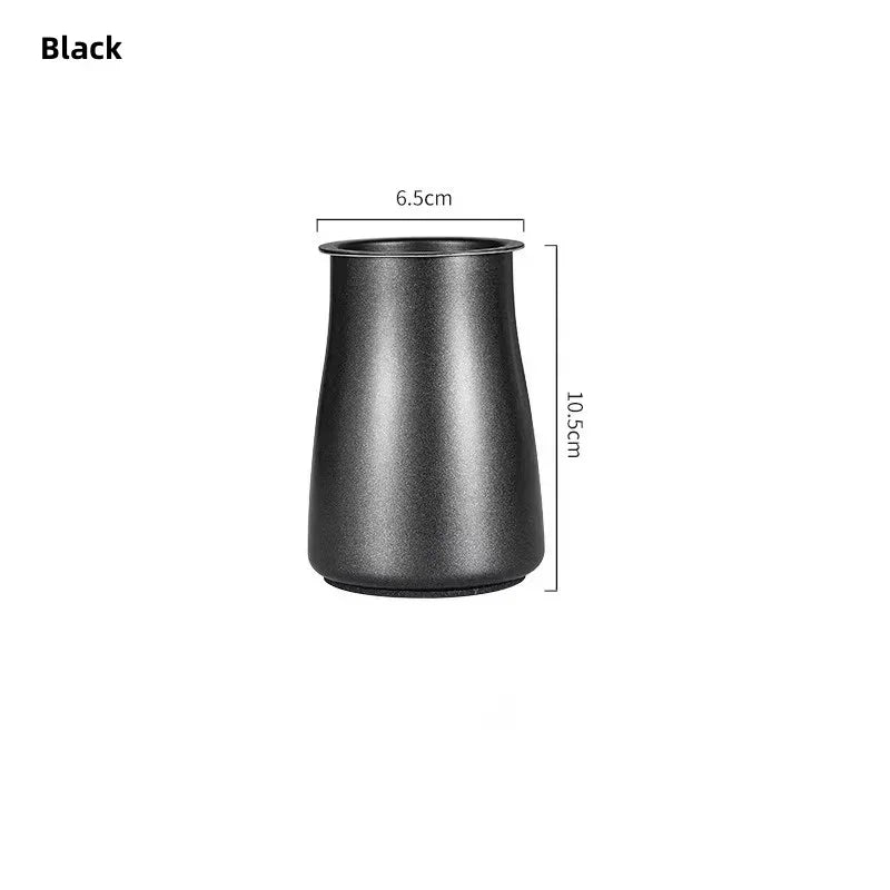 JUSTINLAU 3 en 1 Tazas de café en polvo con filtro de acero inoxidable, tamizador de café con tapa, taza para moler café, accesorios de café