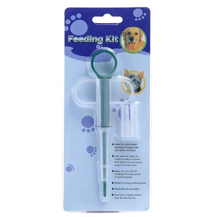 Pet Pill Feeder – Soft Tip Pill Syringe Dispenser for Dogs & Cats, Easy Tablet & Capsule Medicine Shooter