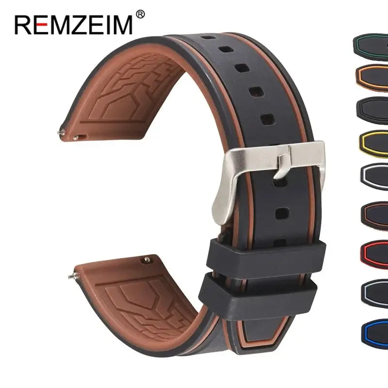 Ticwatch Silicone Strap - Comfortable, Waterproof, Stylish