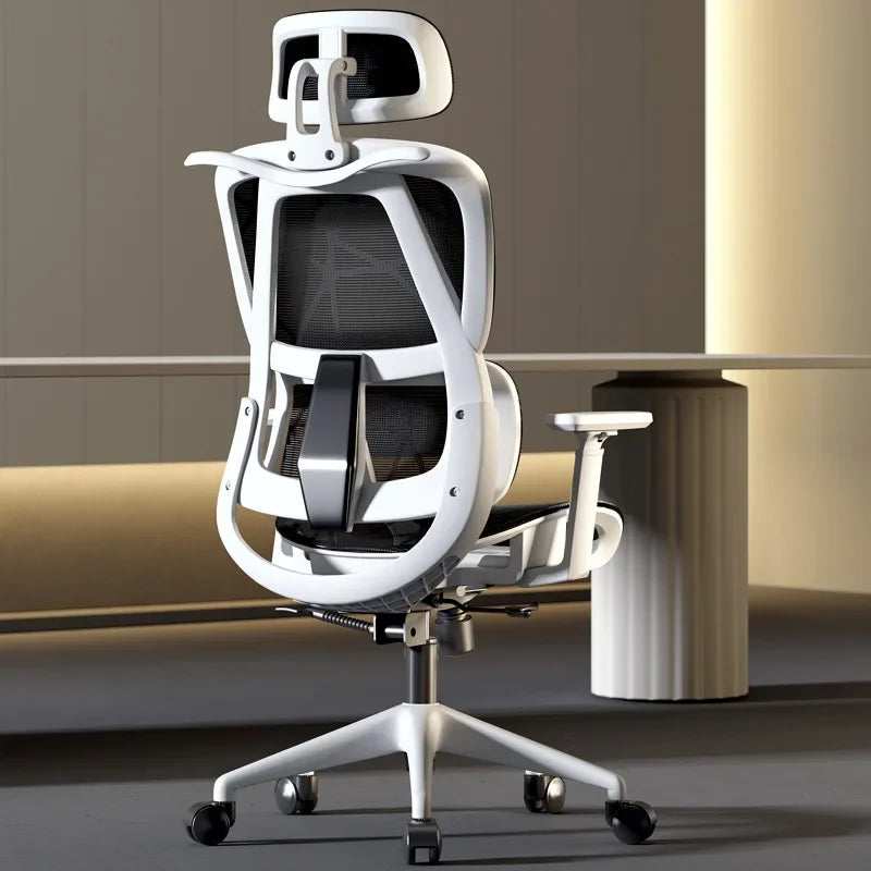Silla ergonómica Silla de ordenador para el hogar Silla de oficina cómoda para sedentarismo Respaldo Asiento Escritorio de estudio Silla de estudio E-sports