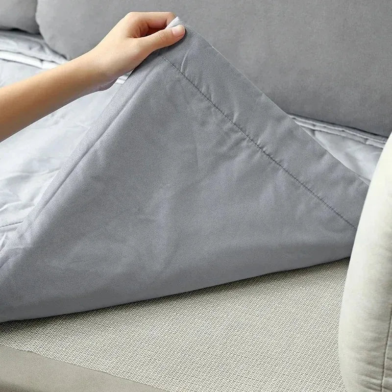 Antiskid Sheet Mattress Sofa Mat High quality PVC Floor Carpet Yoga Mat with Fixing Base Fabric Household Anti Slip Net Cloth ﻿