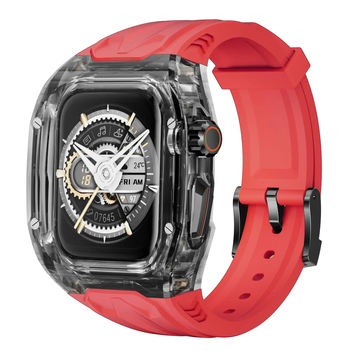 Apple Watch Transparent Rubber Strap and Case Kit - Versatile