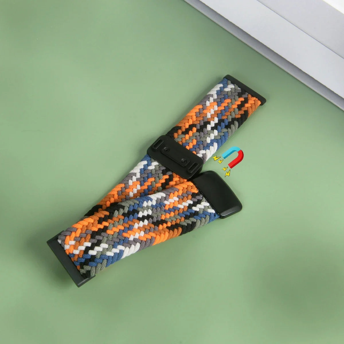 Fitbit Versa 2 / Versa 3–4 / Sense 1–2 Magnetic Braided Band