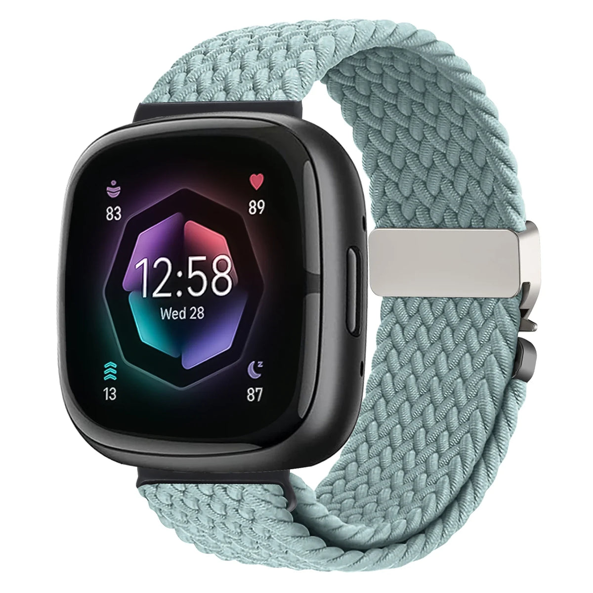 Fitbit Sense 1–2 / Versa 3–4 Braided Parachute Buckle Band