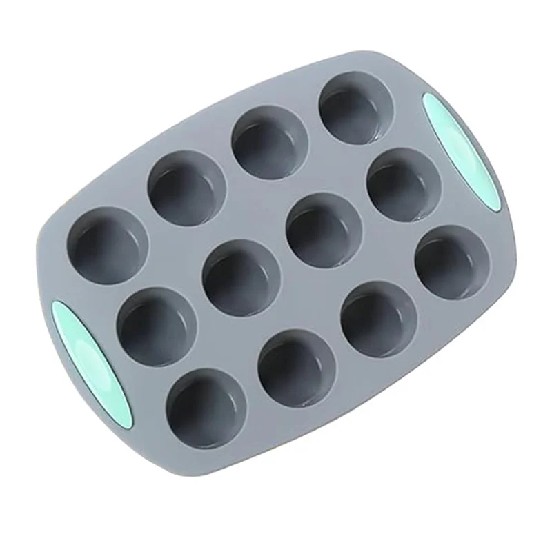 Moldes de silicona acanalados antiadherentes para hornear pasteles, de fácil desmolde, con moldes para muffins, para donas y para pan de molde