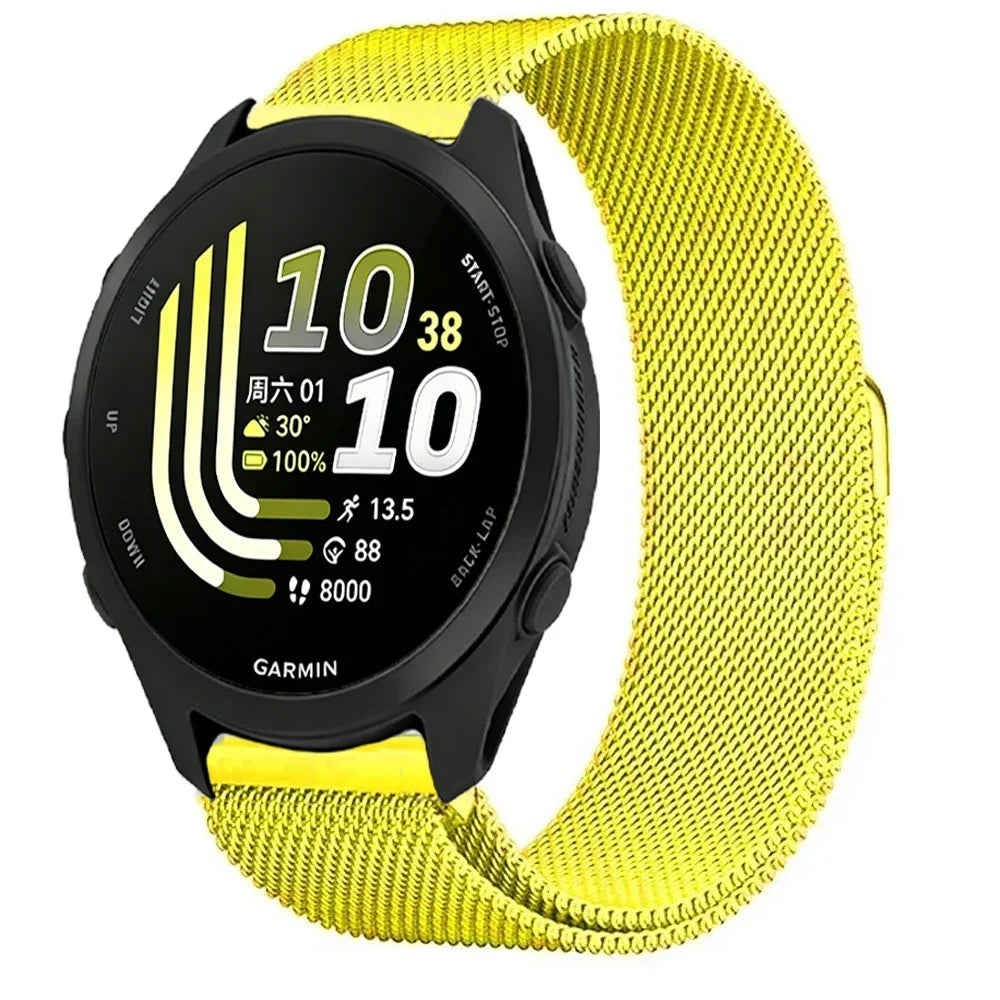 Garmin Milanese Smartwatch Band - Magnetic Metal Strap