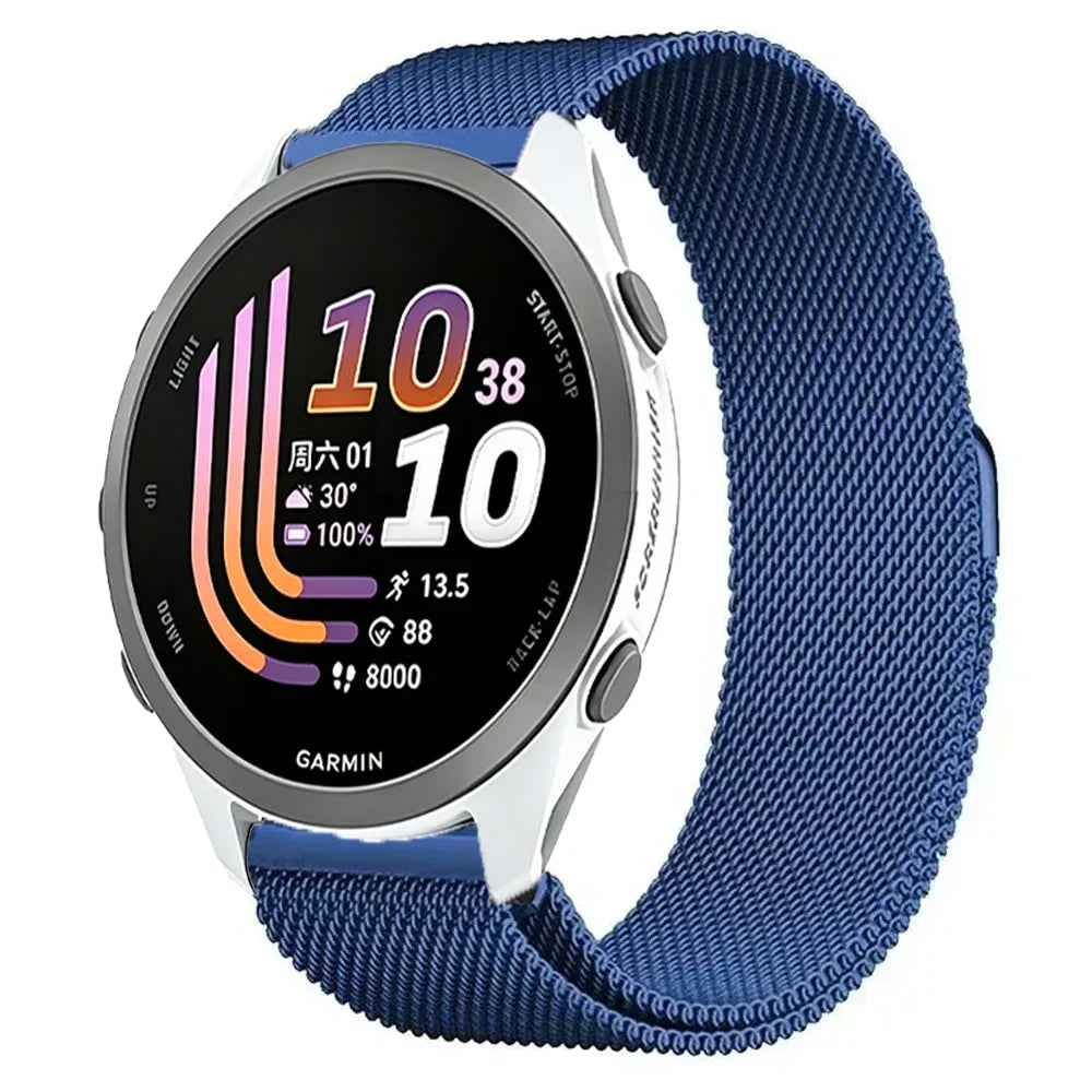Garmin Milanese Smartwatch Band - Magnetic Metal Strap