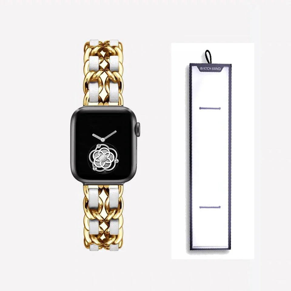 Apple Watch Stainless Steel Strap - Luxury Chain Design